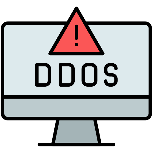 ciberataque ddos icono gratis