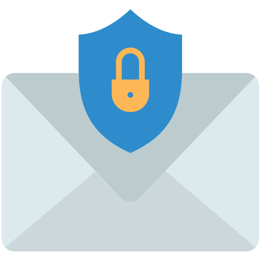 correo seguro icono gratis