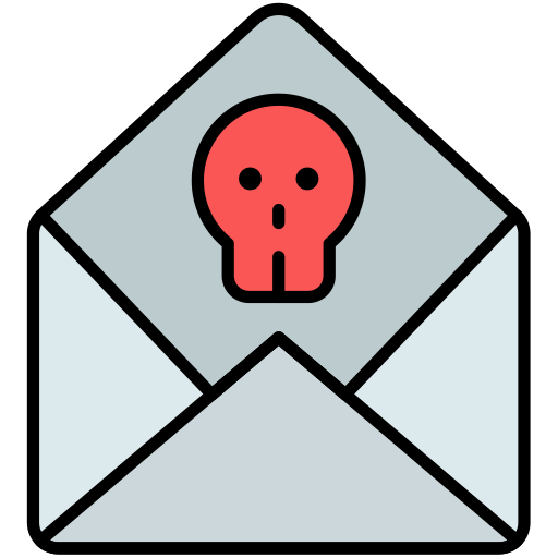 malware de correo icono gratis