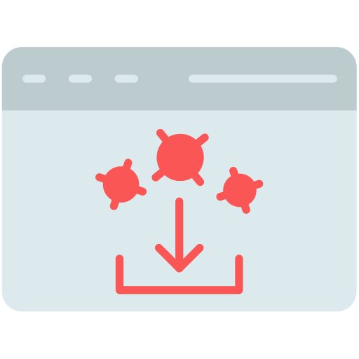 software malicioso icono gratis