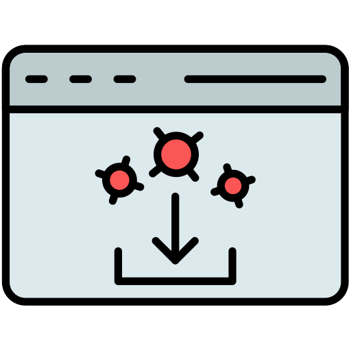 software malicioso icono gratis