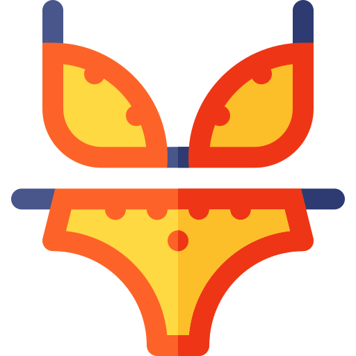 Bikini Basic Rounded Flat icon