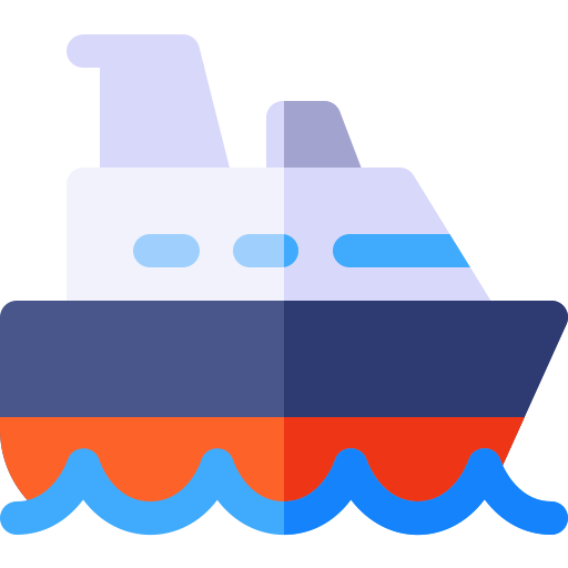 Ship Basic Rounded Flat icon