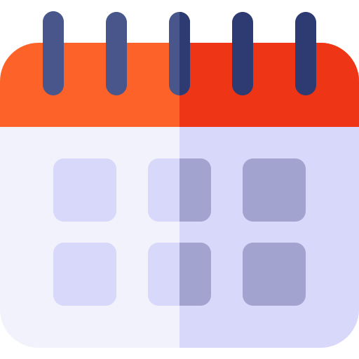 Calendar Basic Rounded Flat icon