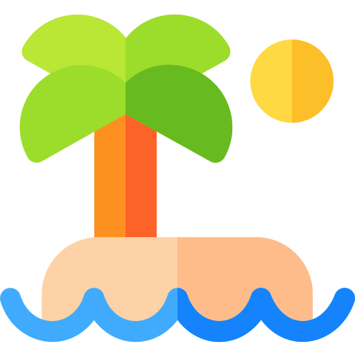 Island Basic Rounded Flat icon