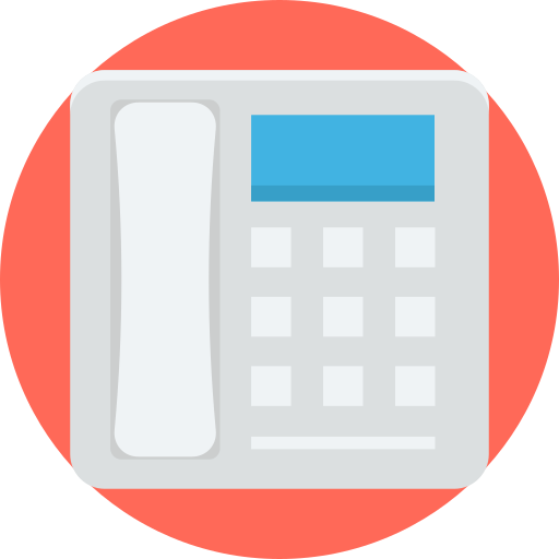 teléfono fijo icono gratis