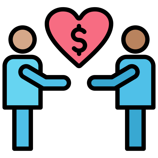 filantropía icono gratis