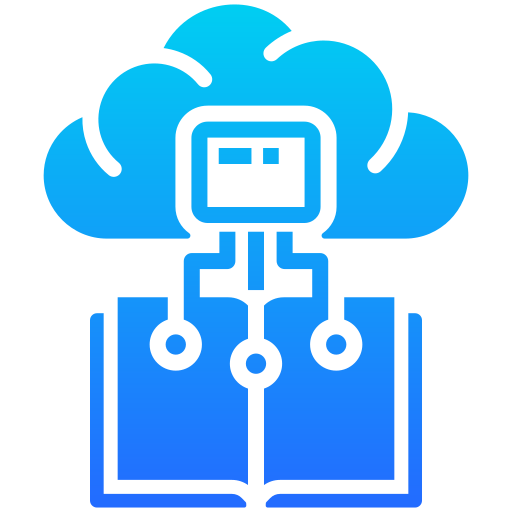 aprendizaje automático icono gratis