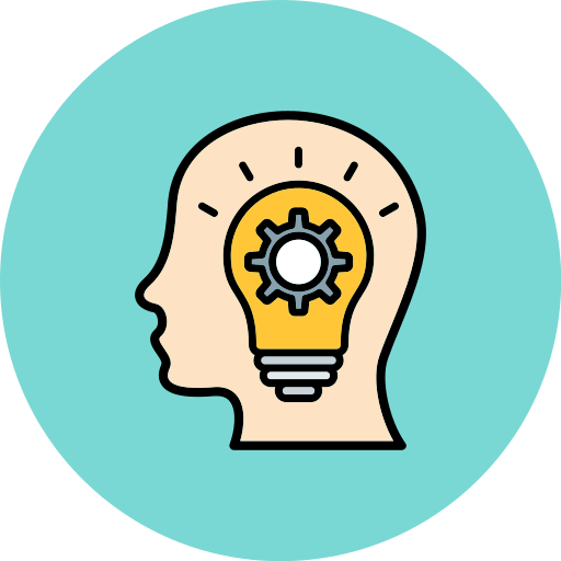 mentalidad creativa icono gratis