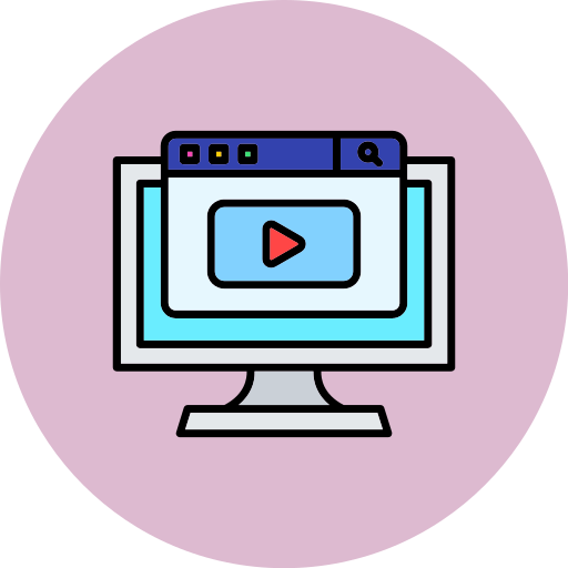 cours vidéo Icône gratuit cours vidéo Icône gratuit