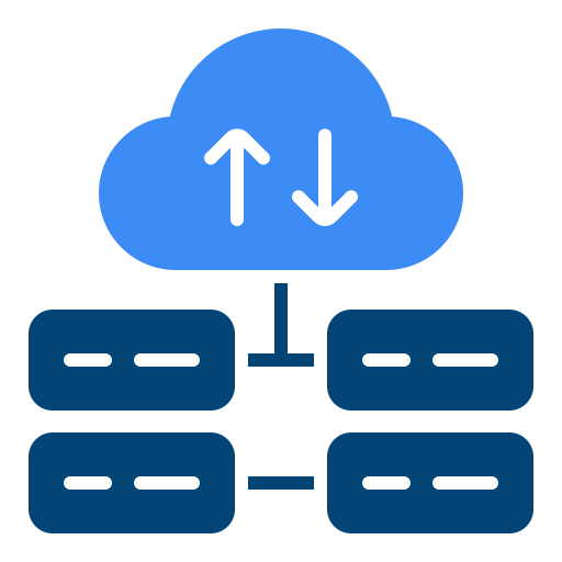 alojamiento de bases de datos icono gratis