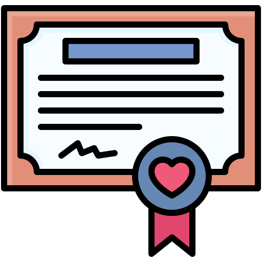 certificado icono gratis