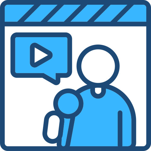 medios de comunicación icono gratis