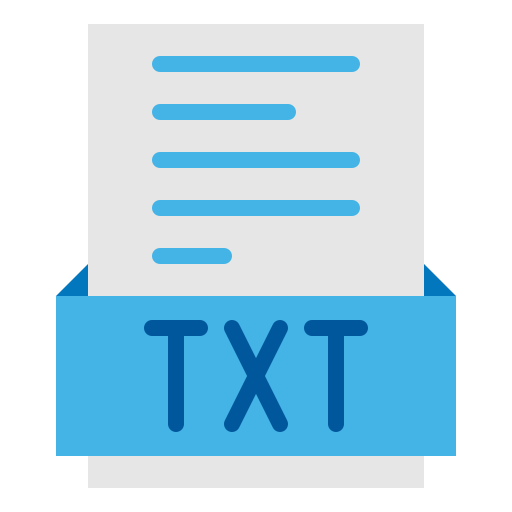 archivo txt icono gratis