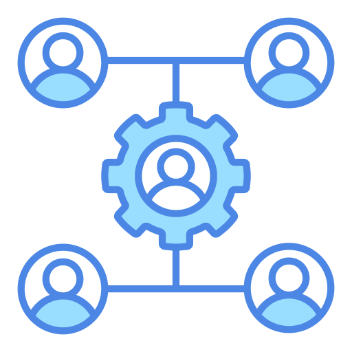 trabajo en equipo icono gratis