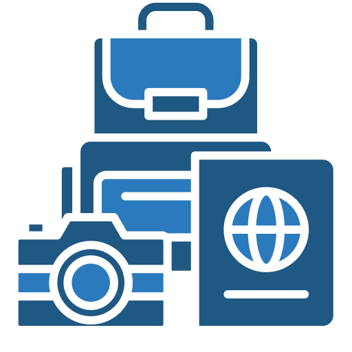 accesorios de viaje icono gratis