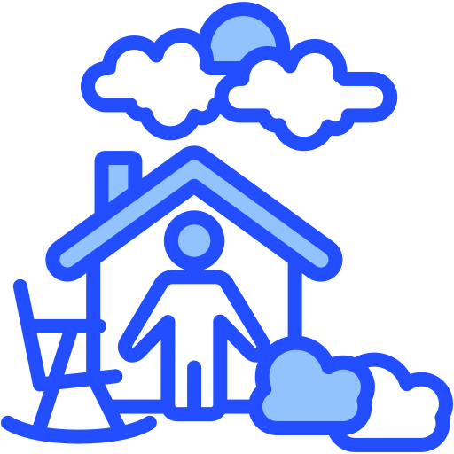 residencia de retiro icono gratis