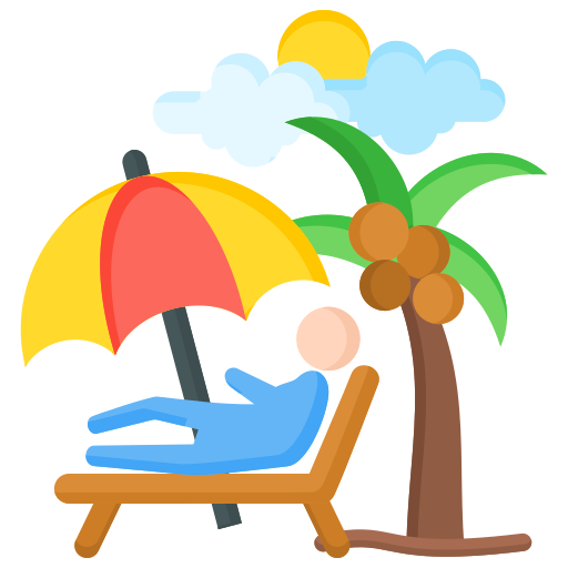 vacaciones icono gratis