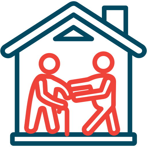 vida asistida icono gratis