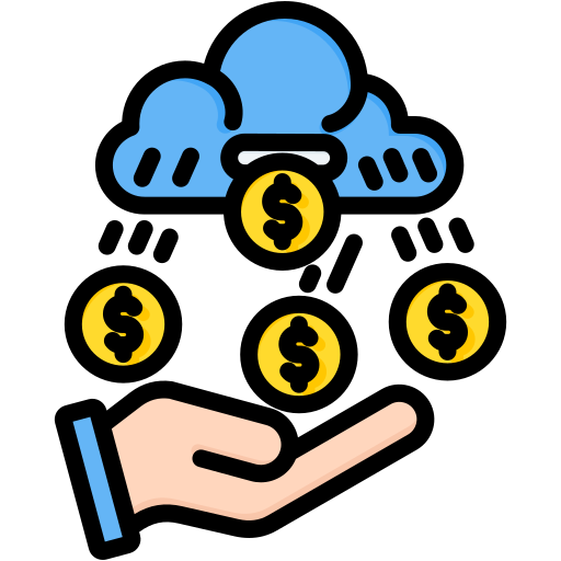 flujo de ingresos icono gratis