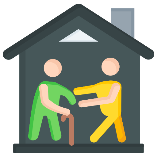 vida asistida icono gratis