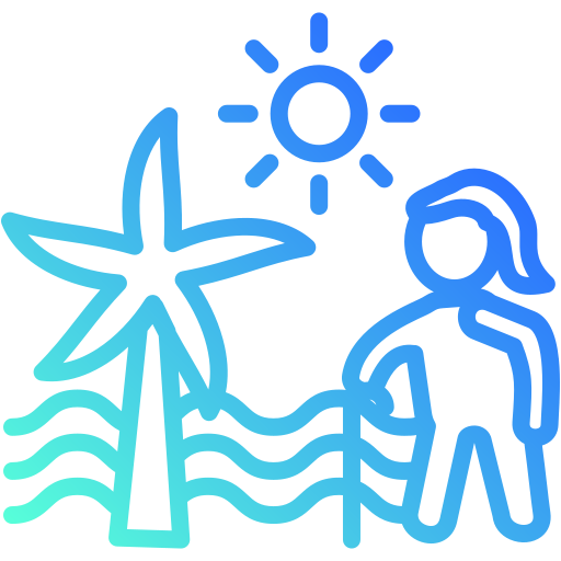 vacaciones icono gratis