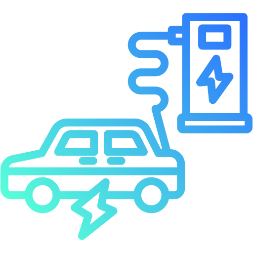 coche eléctrico icono gratis