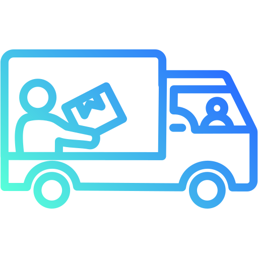 camión de reparto icono gratis