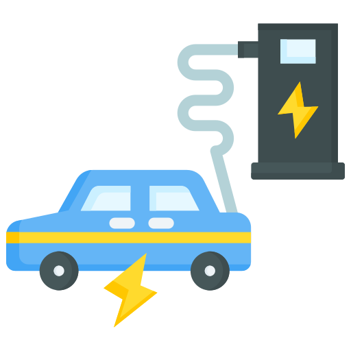 coche eléctrico icono gratis