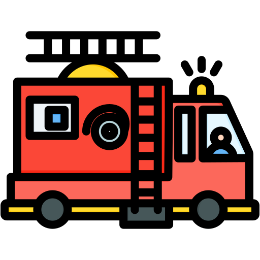 camión de bomberos icono gratis