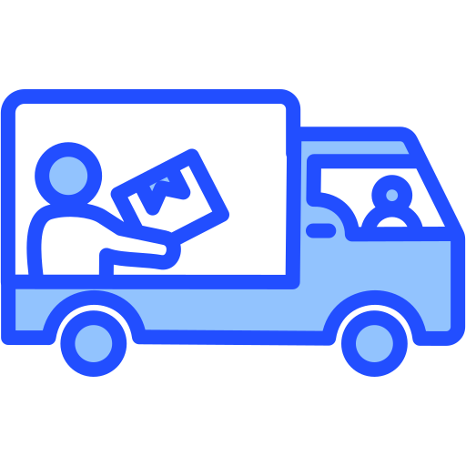 camión de reparto icono gratis