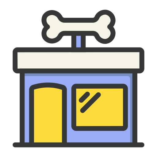 tienda de mascotas icono gratis