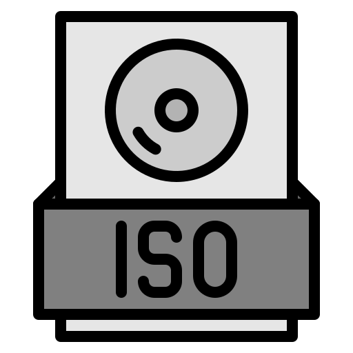 archivo iso icono gratis