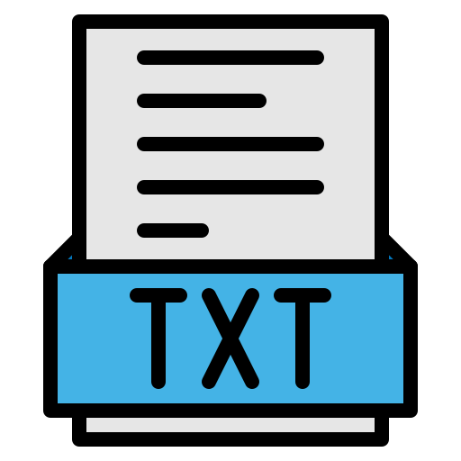 archivo txt icono gratis