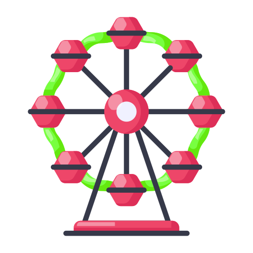 rueda de la fortuna icono gratis