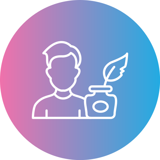 escritor icono gratis