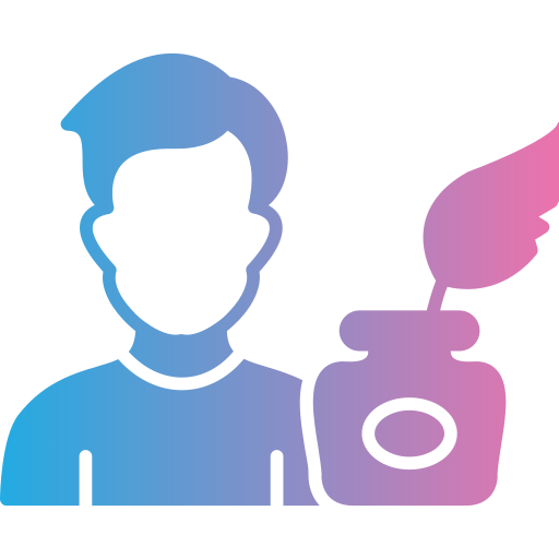 escritor icono gratis