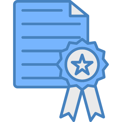 certificado icono gratis