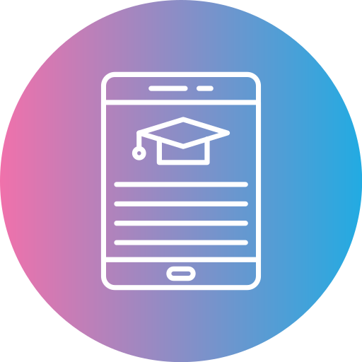 educación en línea icono gratis