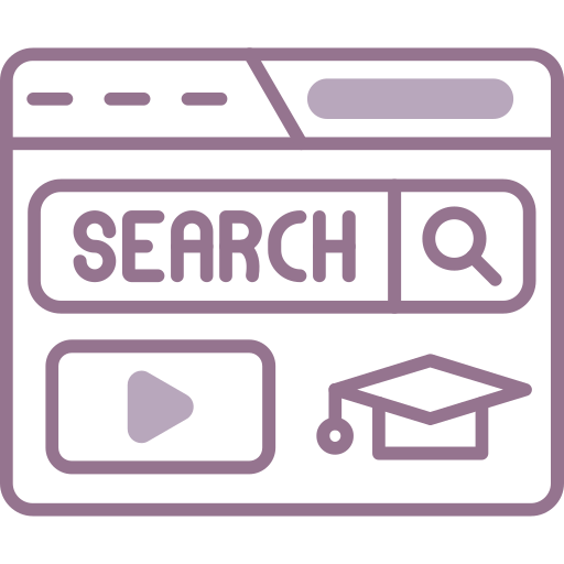 recherche de vidéos Icône gratuit