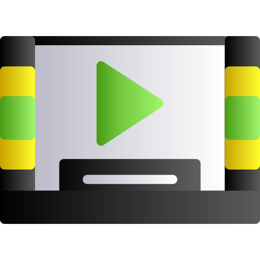 reproductor de video icono gratis