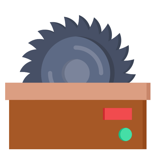 Saw machine free icon