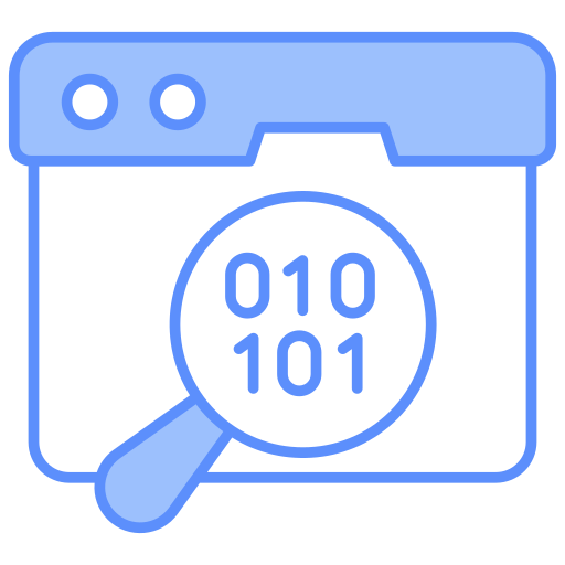 código binario icono gratis