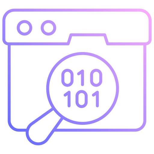 código binario icono gratis