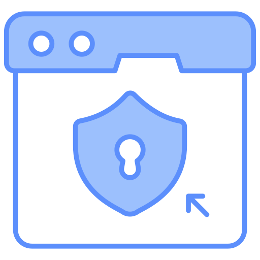 seguridad del navegador icono gratis