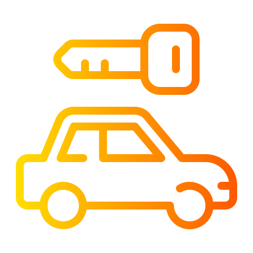 alquilar un coche icono gratis