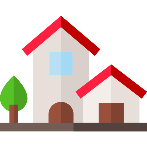 Village Basic Straight Flat Icon