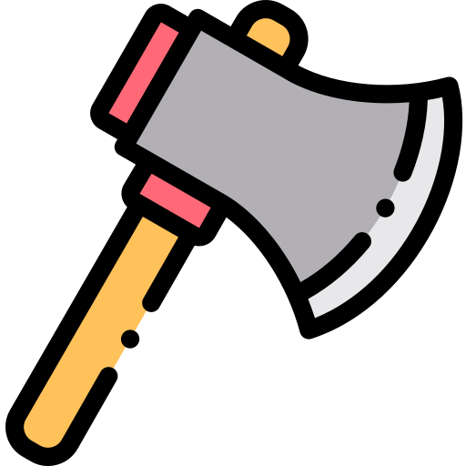 Axe Detailed Rounded Lineal color icon