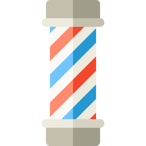 poste de barbero icono gratis