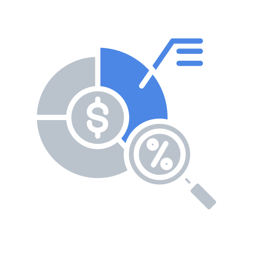 ratio financiero icono gratis